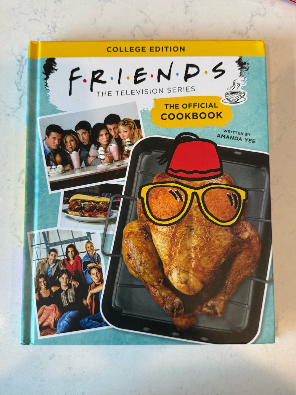 FRIENDS The Official Cookbook and Two pairs of FRIENDS socks